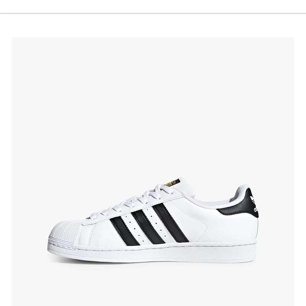 Adidas Superstar Mens 8.5 White/Black~ NEW WITH TAGS - Picture 7 of 10